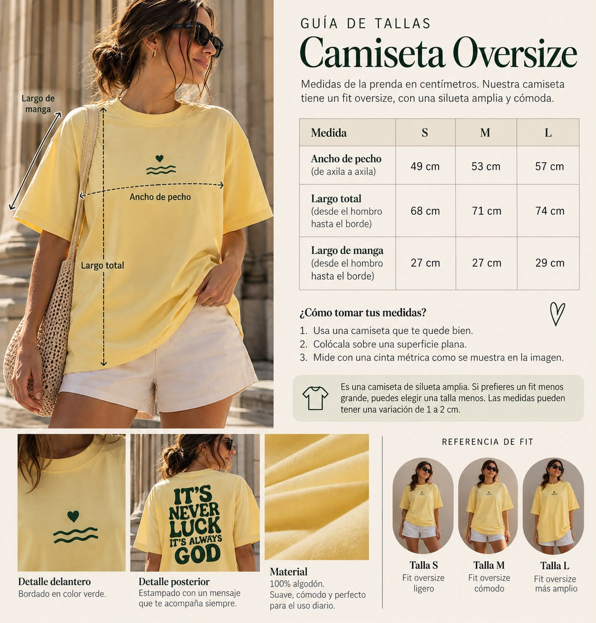 Camiseta It´s Never Luck